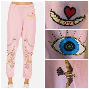 Lauren Moshi Floral Eye sweatpants